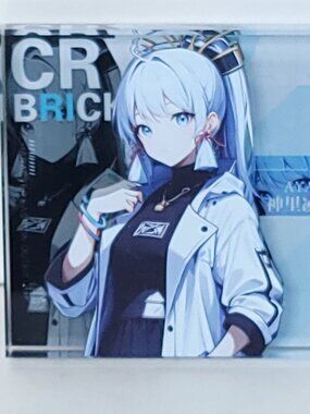 Ayaka Genshin Impact Anime Waifu Thick Acrylic Trading Card 4in x 4in With Box